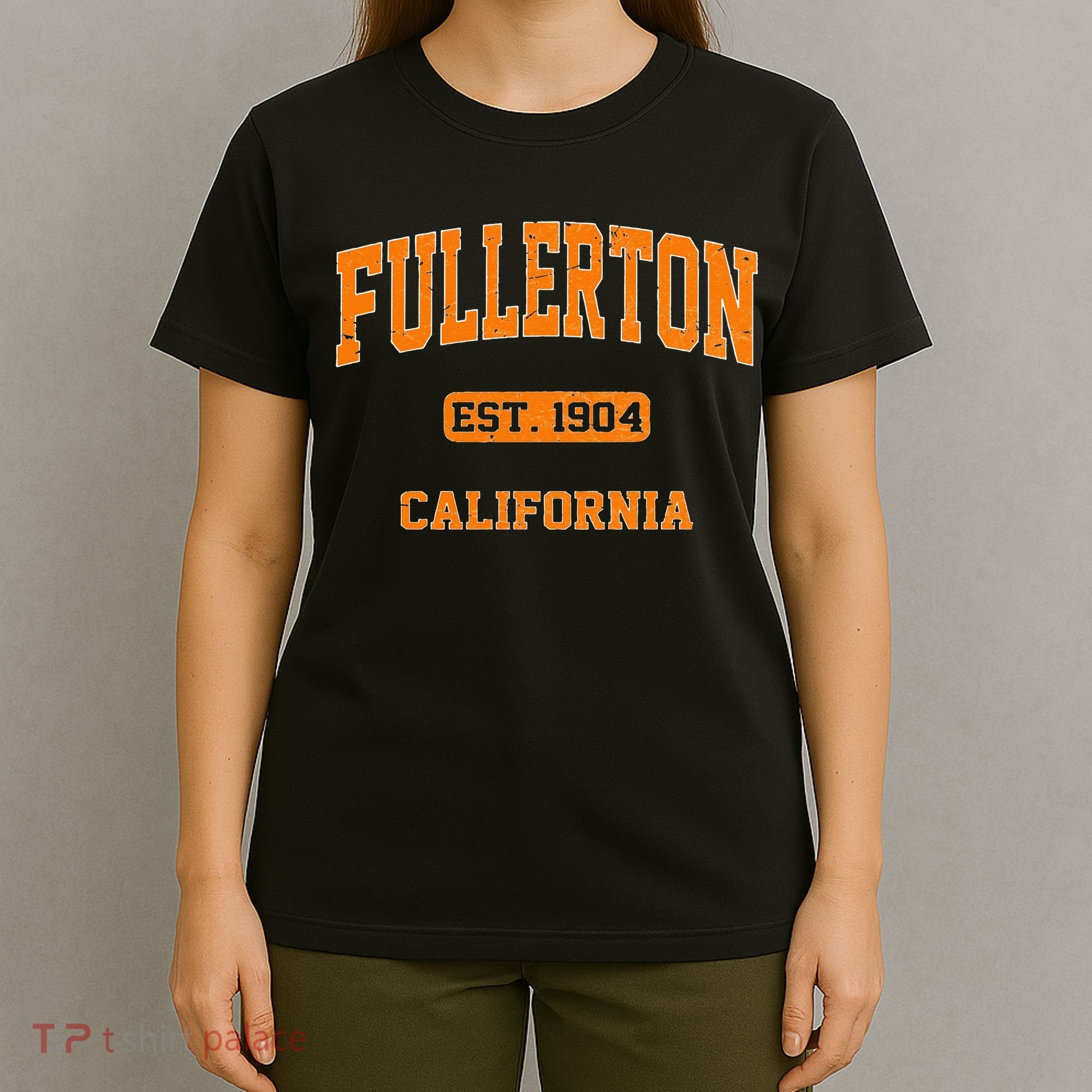 Fullerton California CA Vintage State Athletic Style T-Shirt