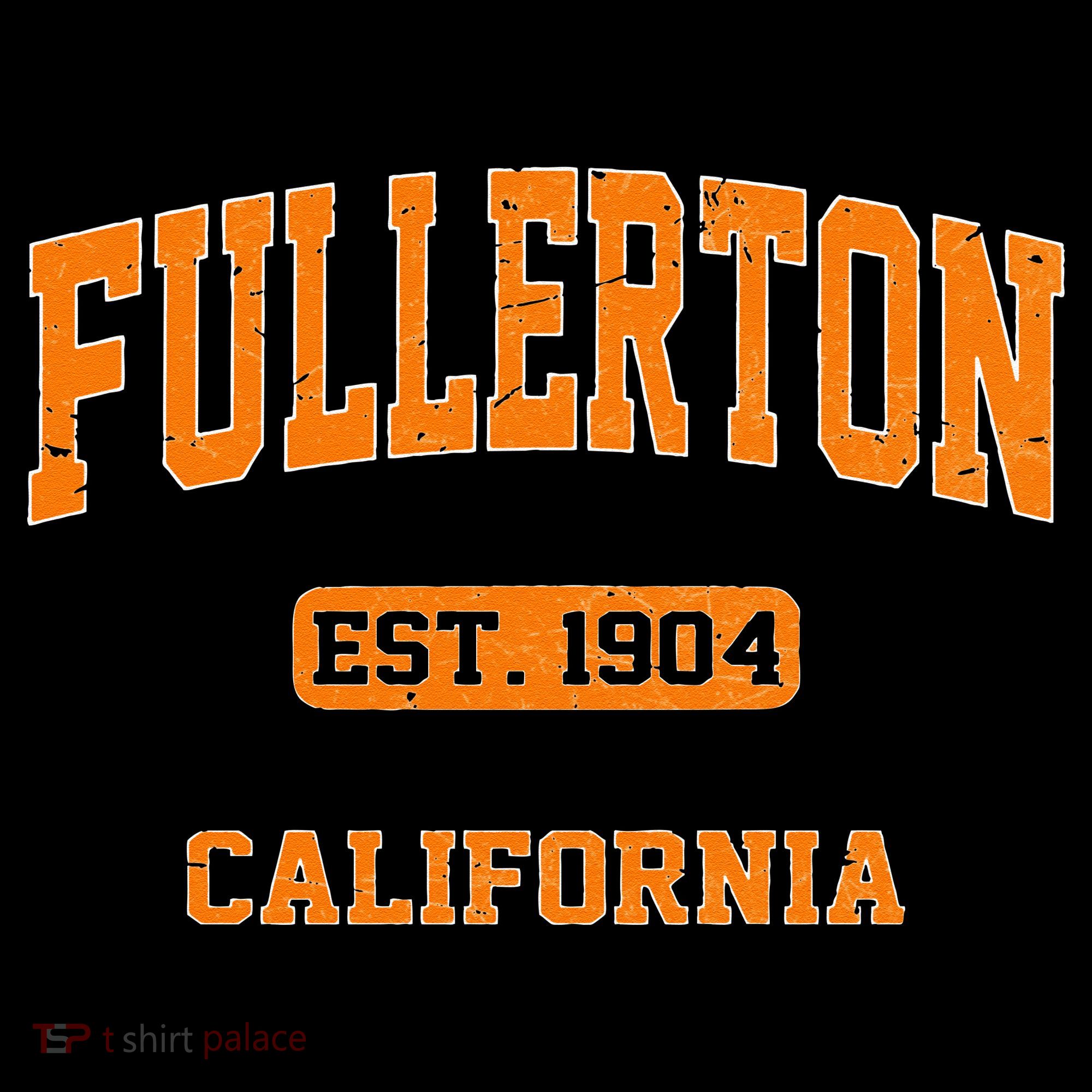 Fullerton California CA Vintage State Athletic Style T-Shirt