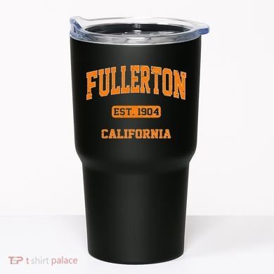 Fullerton California CA Vintage State Athletic Style Tumbler