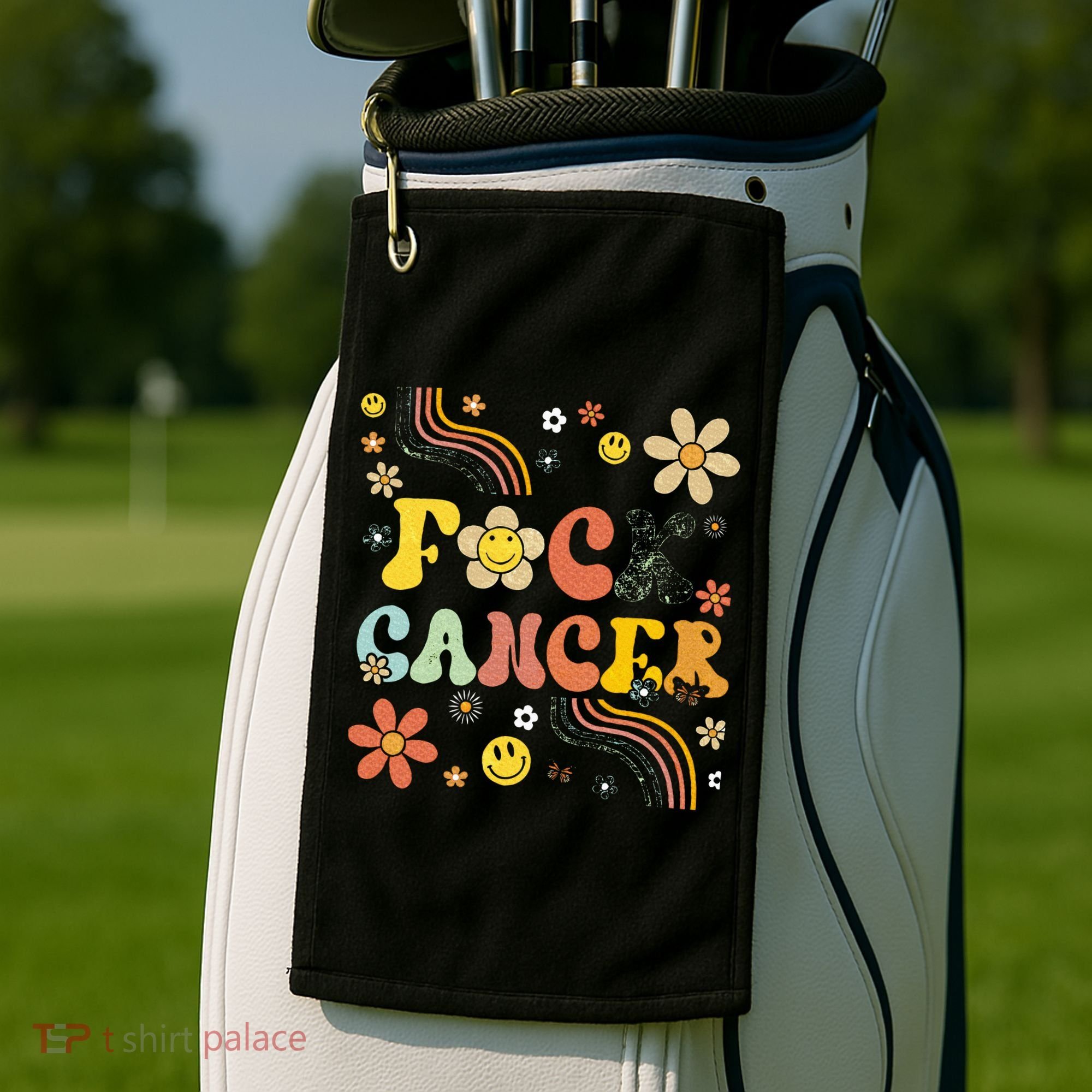 F Ck Cancer Golf Towel