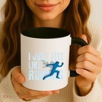 Funny Cross Country Gift I Just Felt Like Running Meaningful Gift Coffee Mug thumb 3