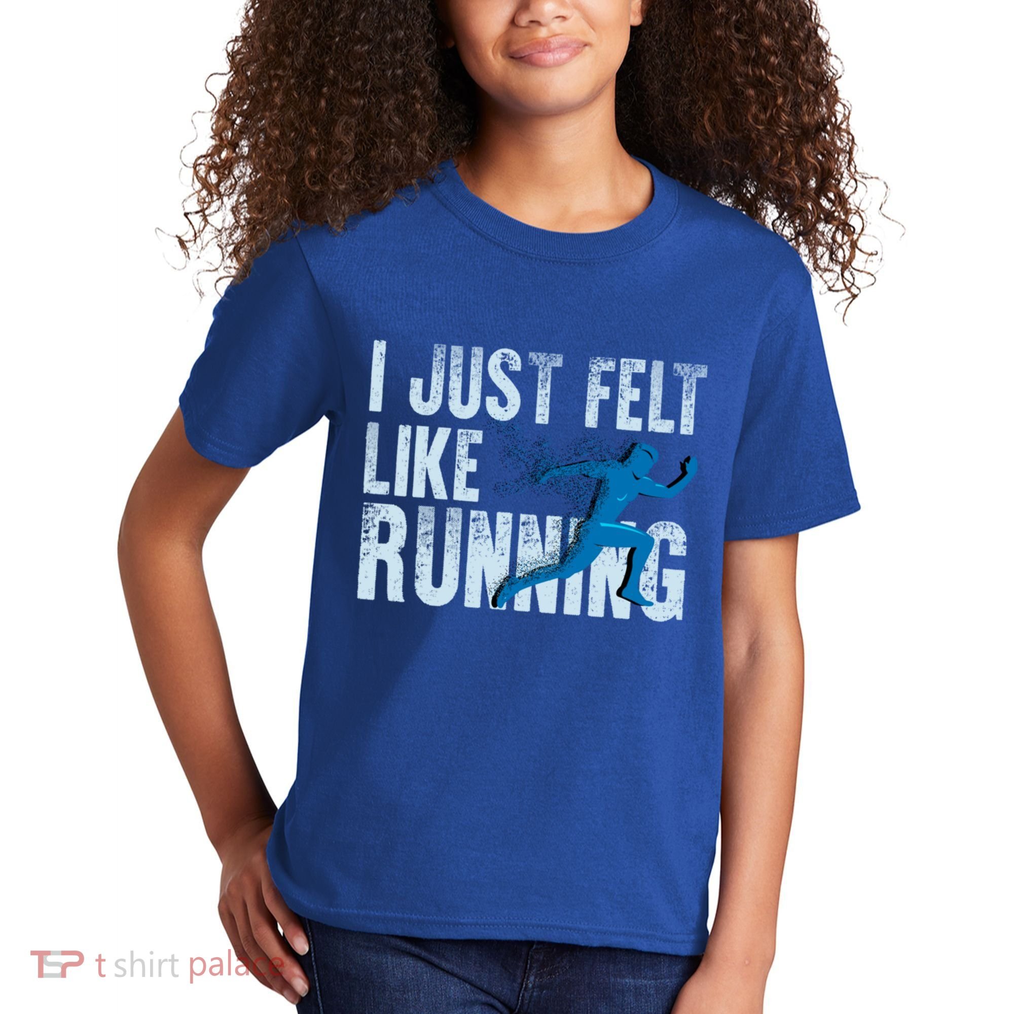 Funny Cross Country Gift I Just Felt Like Running Meaningful Gift Kids T-Shirt