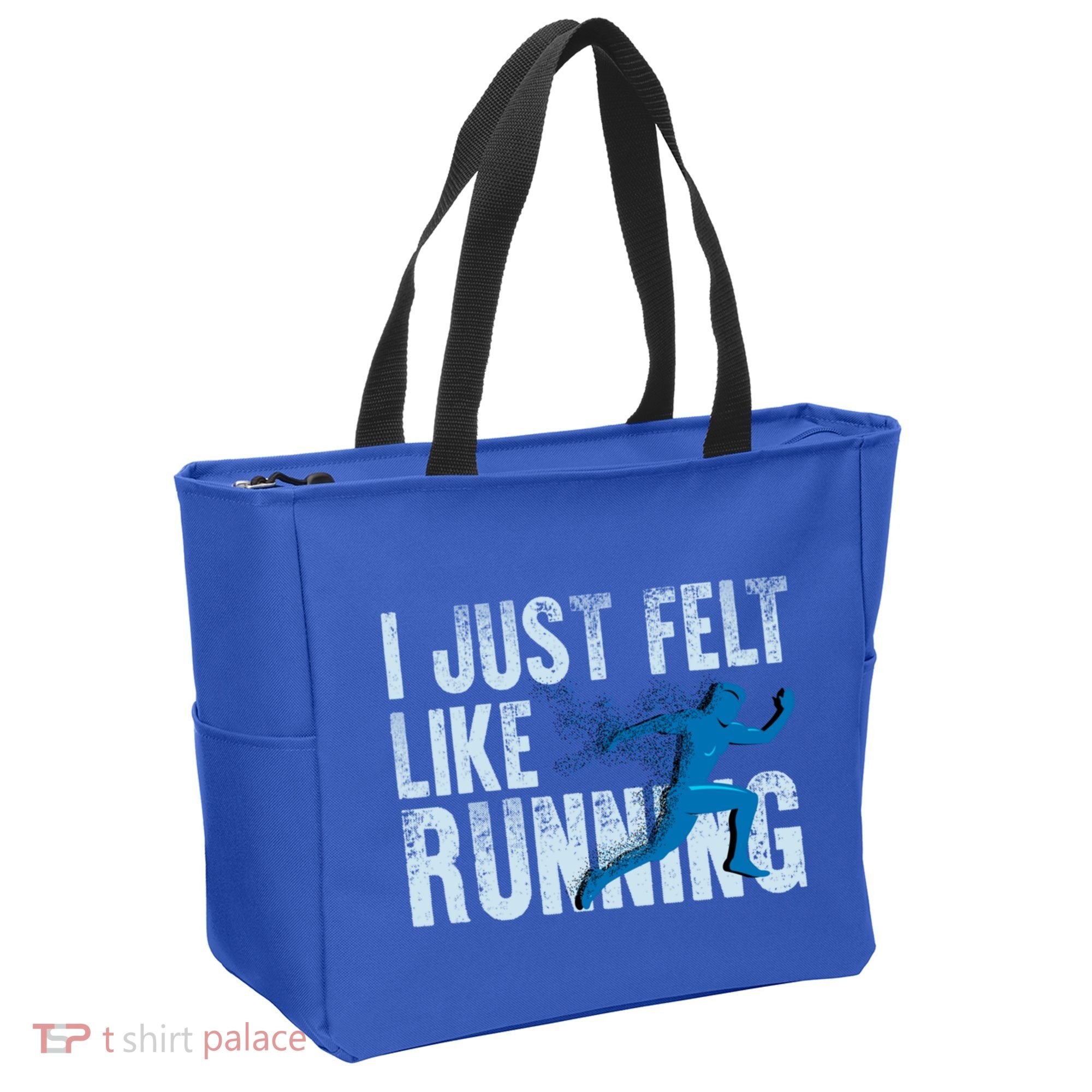 Funny Cross Country Gift I Just Felt Like Running Meaningful Gift Tote Bag