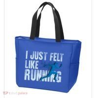 Funny Cross Country Gift I Just Felt Like Running Meaningful Gift Tote Bag thumb 3