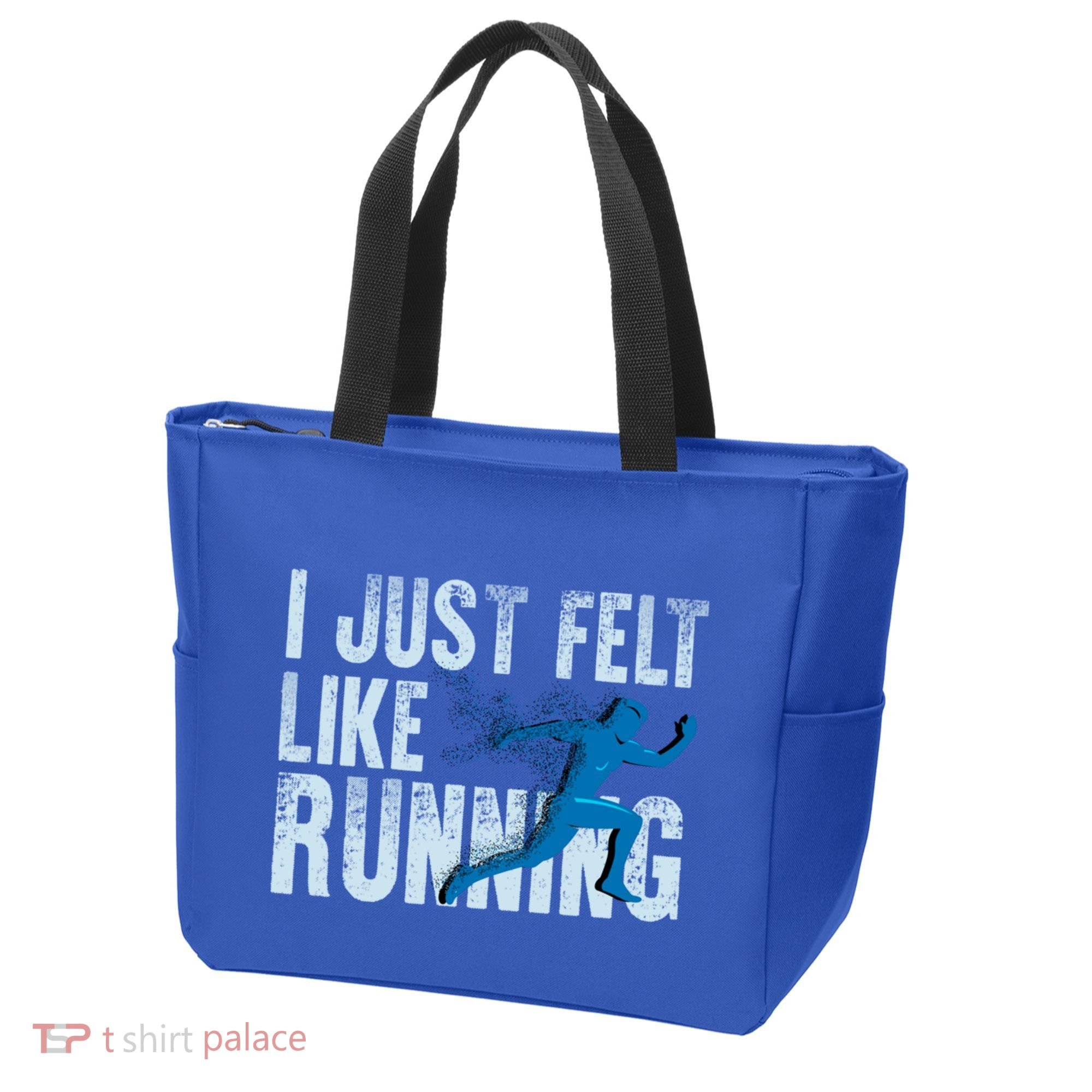 Funny Cross Country Gift I Just Felt Like Running Meaningful Gift Tote Bag