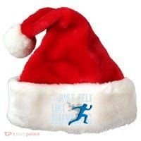 Funny Cross Country Gift I Just Felt Like Running Meaningful Gift Santa Hat thumb 0