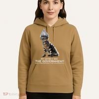 Funny Conspiracy Cat Tin Foil Hat Government Gift Hoodie thumb 5