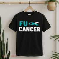 Fuck Cervical Cancer Cervical Cancer Awareness T-Shirt thumb 2