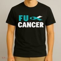 Fuck Cervical Cancer Cervical Cancer Awareness T-Shirt thumb 3