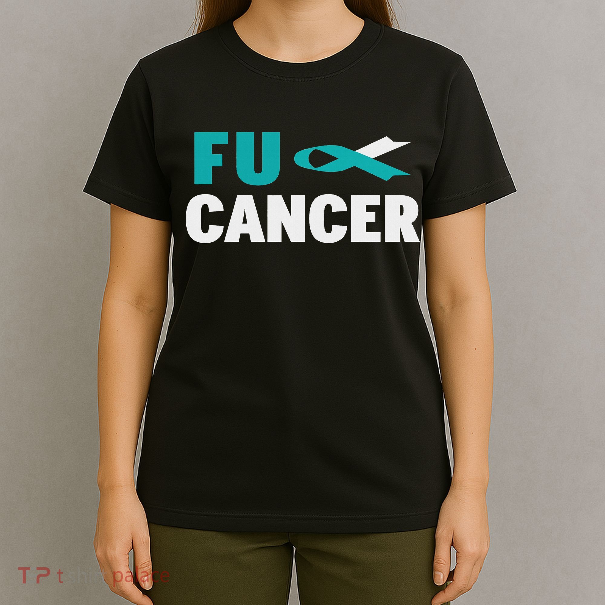 Fuck Cervical Cancer Cervical Cancer Awareness T-Shirt