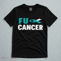 Fuck Cervical Cancer Cervical Cancer Awareness T-Shirt thumb 5