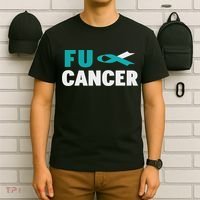 Fuck Cervical Cancer Cervical Cancer Awareness T-Shirt thumb 6