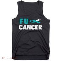 Fuck Cervical Cancer Cervical Cancer Awareness Tank Top thumb 0
