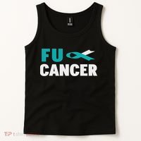 Fuck Cervical Cancer Cervical Cancer Awareness Tank Top thumb 2