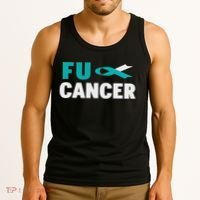 Fuck Cervical Cancer Cervical Cancer Awareness Tank Top thumb 3