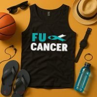 Fuck Cervical Cancer Cervical Cancer Awareness Tank Top thumb 4