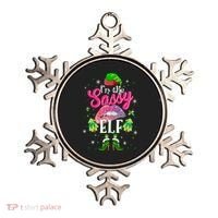 Funny Christmas Clothing I'm The Sassy Elf Tee Xmas Boys Ornament thumb 0