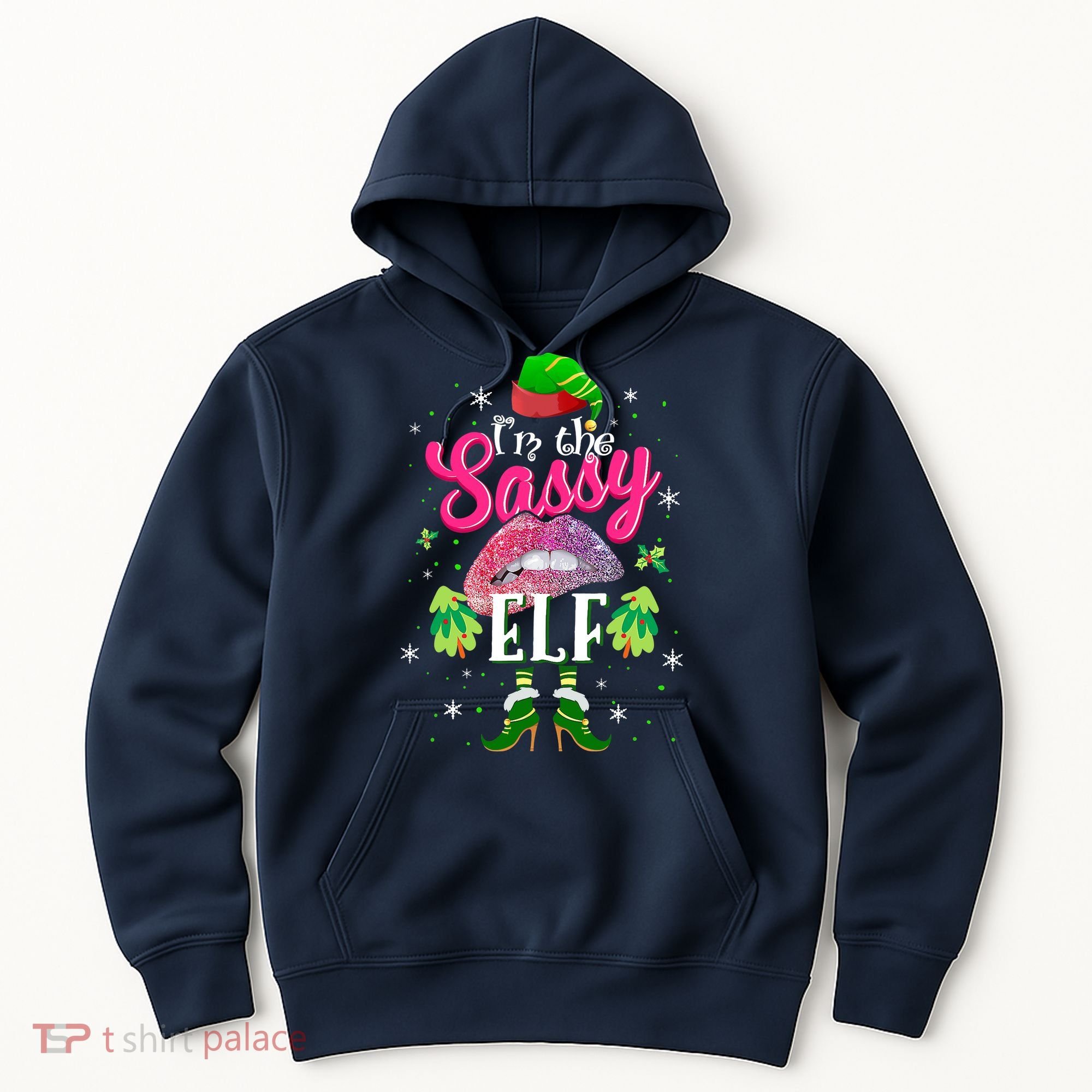 Funny Christmas Clothing I'm The Sassy Elf Tee Xmas Boys Hoodie