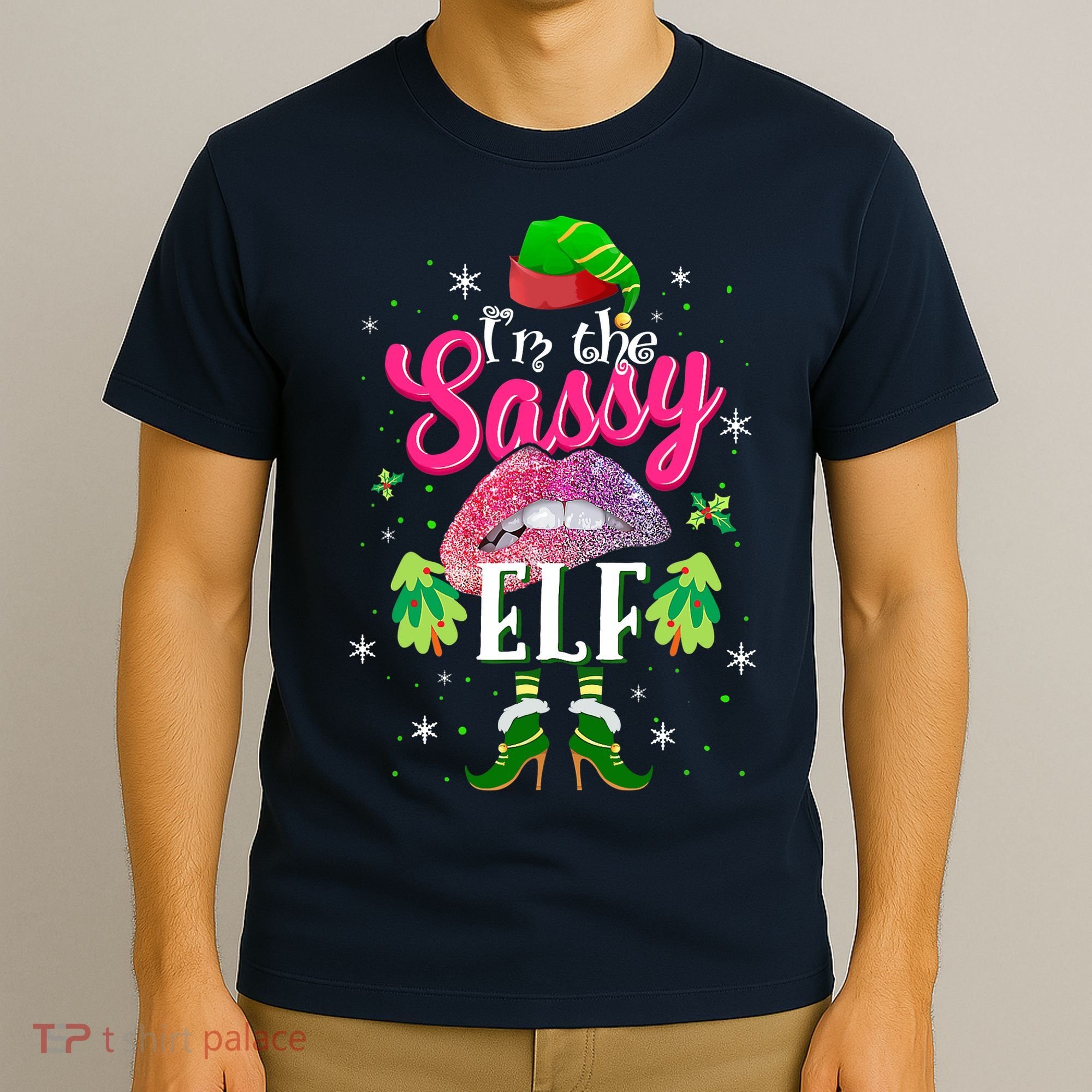Funny Christmas Clothing I'm The Sassy Elf Tee Xmas Boys T-Shirt