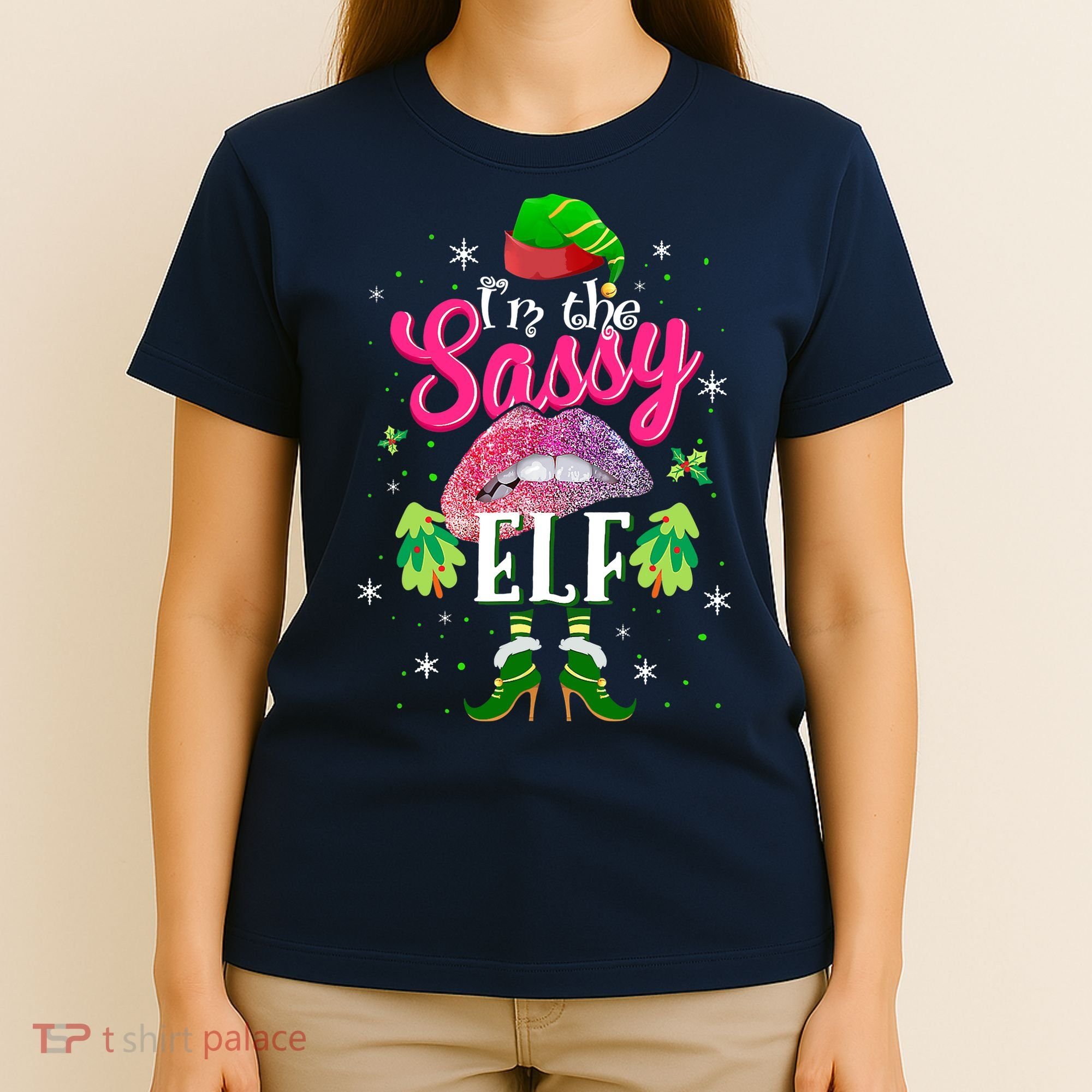 Funny Christmas Clothing I'm The Sassy Elf Tee Xmas Boys T-Shirt