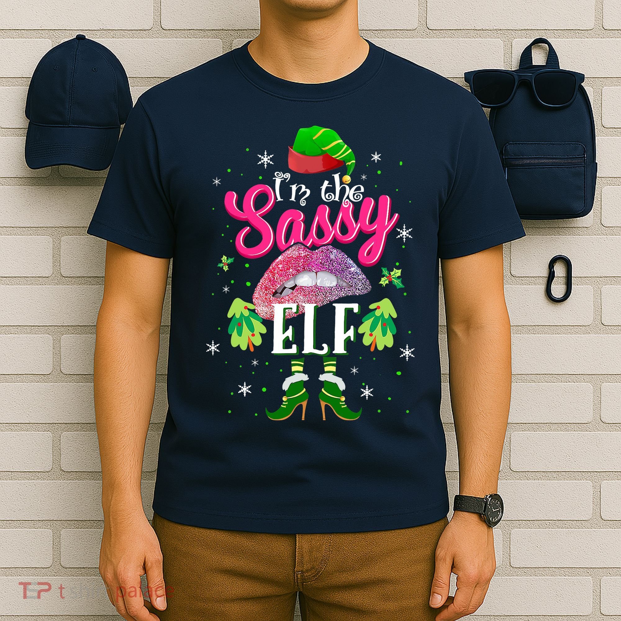 Funny Christmas Clothing I'm The Sassy Elf Tee Xmas Boys T-Shirt