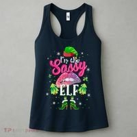 Funny Christmas Clothing I'm The Sassy Elf Tee Xmas Boys Women's Tank Top thumb 3