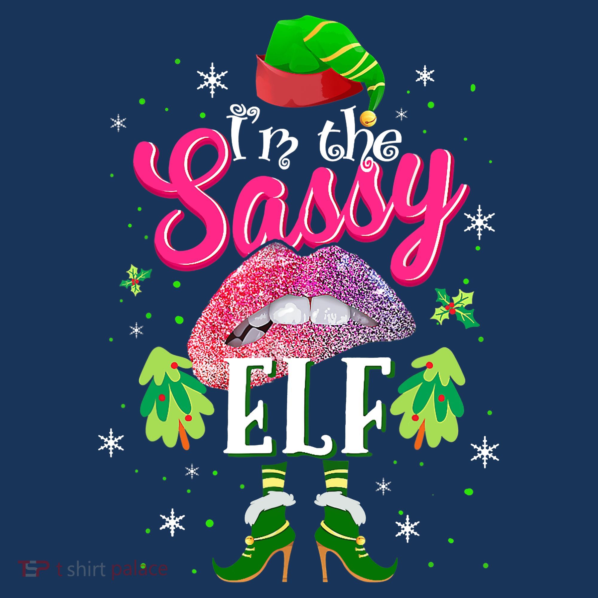 Funny Christmas Clothing I'm The Sassy Elf Tee Xmas Boys Baby Bodysuit
