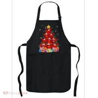 Funny Crab Christmas Tree Lights With Santa Hat Apron thumb 0