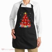 Funny Crab Christmas Tree Lights With Santa Hat Apron thumb 2