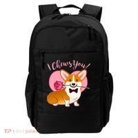 Funny Cute Corgi Valentine I Chews You Backpack thumb 0