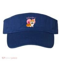 Funny Cute Corgi Valentine I Chews You Visor thumb 0