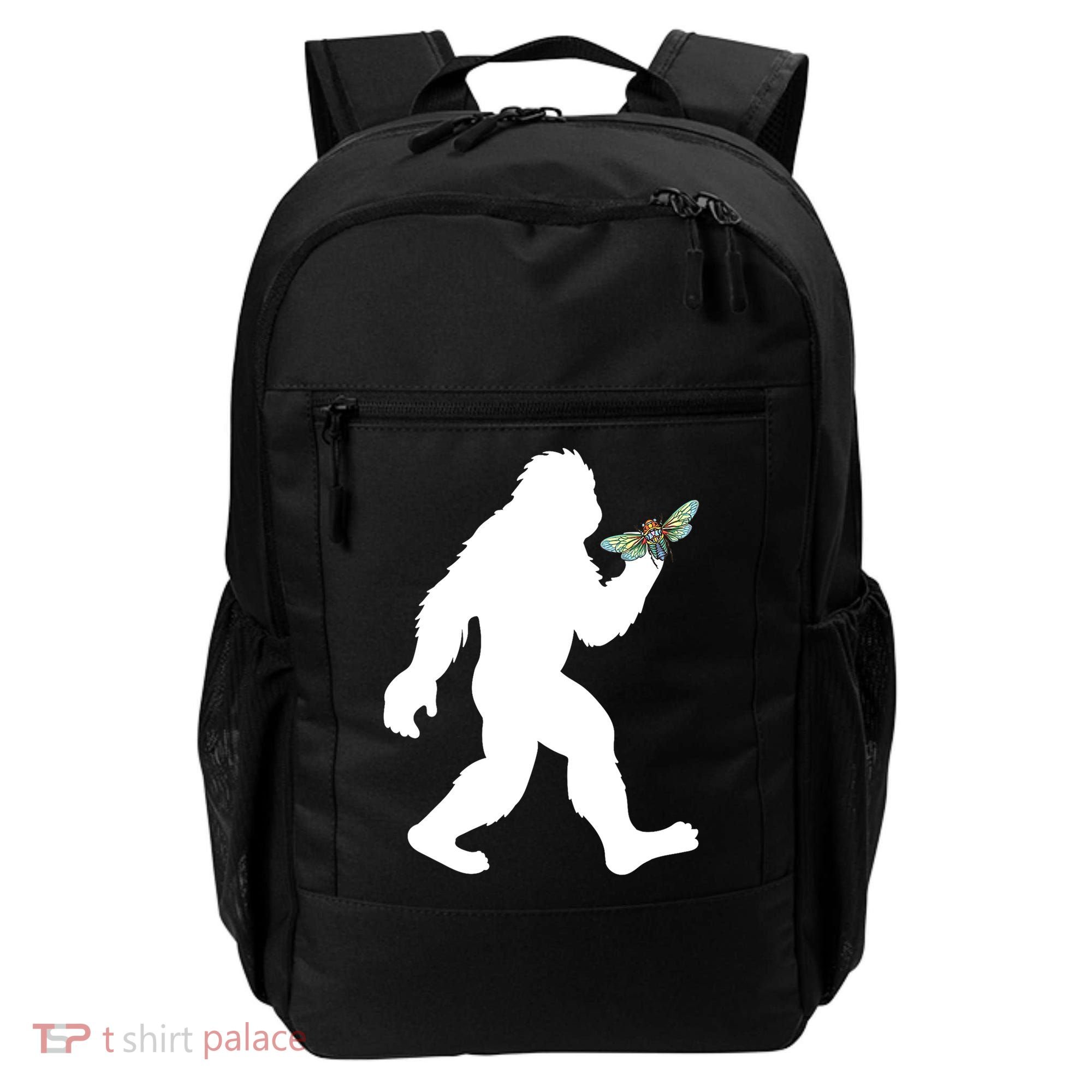 Funny Cicada Comeback 2024 Bigfoot Catching Cicada Gift Backpack