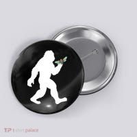 Funny Cicada Comeback 2024 Bigfoot Catching Cicada Gift Button thumb 0