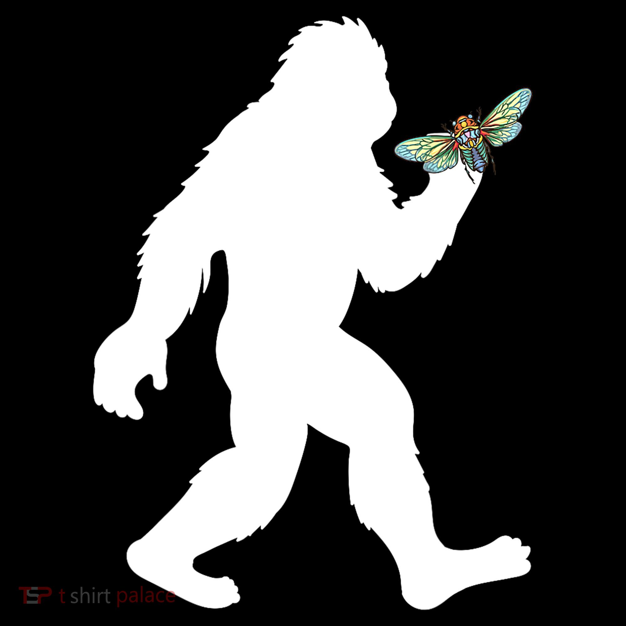Funny Cicada Comeback 2024 Bigfoot Catching Cicada Gift Coaster