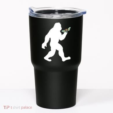 Funny Cicada Comeback 2024 Bigfoot Catching Cicada Gift Tumbler