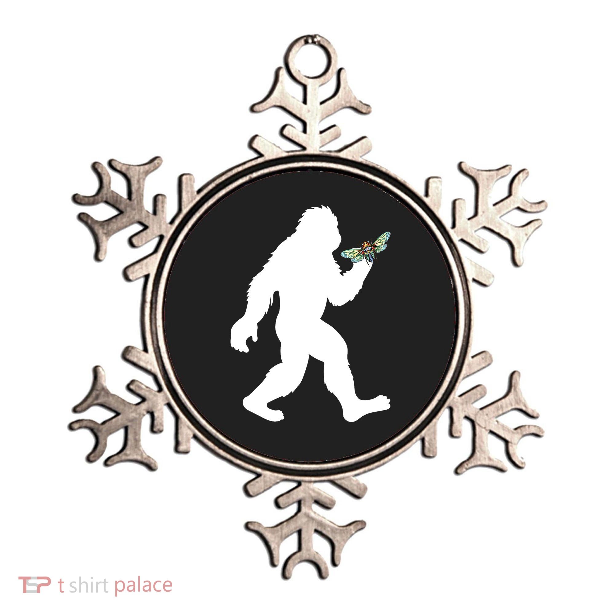 Funny Cicada Comeback 2024 Bigfoot Catching Cicada Gift Ornament