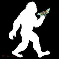 Funny Cicada Comeback 2024 Bigfoot Catching Cicada Gift Ornament thumb 1