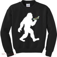 Funny Cicada Comeback 2024 Bigfoot Catching Cicada Gift Kids Sweatshirt thumb 0