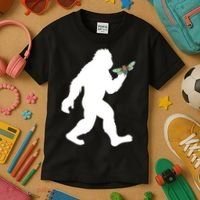 Funny Cicada Comeback 2024 Bigfoot Catching Cicada Gift Kids T-Shirt thumb 3