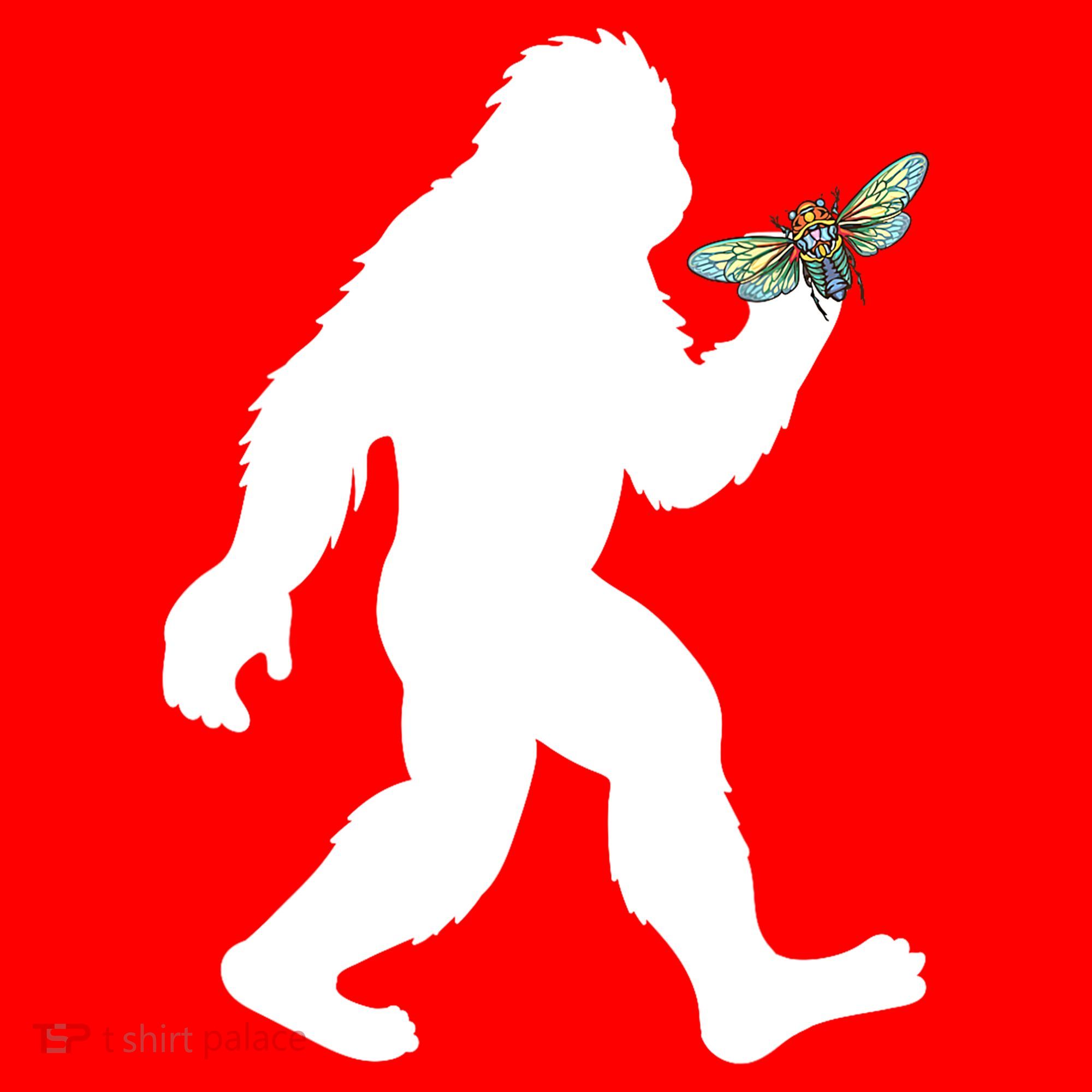 Funny Cicada Comeback 2024 Bigfoot Catching Cicada Gift Santa Hat