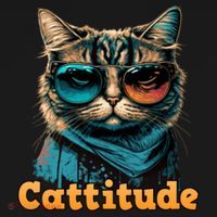Funny Cool Cat With Glasses Cattitude Cats Lover Attitude Funny Gift Women's Hoodie thumb 2