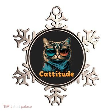 Funny Cool Cat With Glasses Cattitude Cats Lover Attitude Funny Gift Ornament