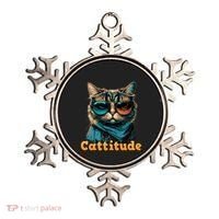 Funny Cool Cat With Glasses Cattitude Cats Lover Attitude Funny Gift Ornament thumb 0