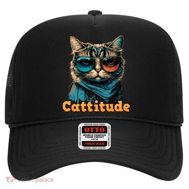 Funny Cool Cat With Glasses Cattitude Cats Lover Attitude Funny Gift Hat