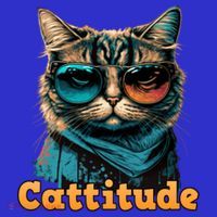 Funny Cool Cat With Glasses Cattitude Cats Lover Attitude Funny Gift Mousepad thumb 1
