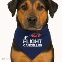 Flight Cancelled Clay Shooting Skeet Trap Shooting USA-Made Doggie Bandana thumb 1