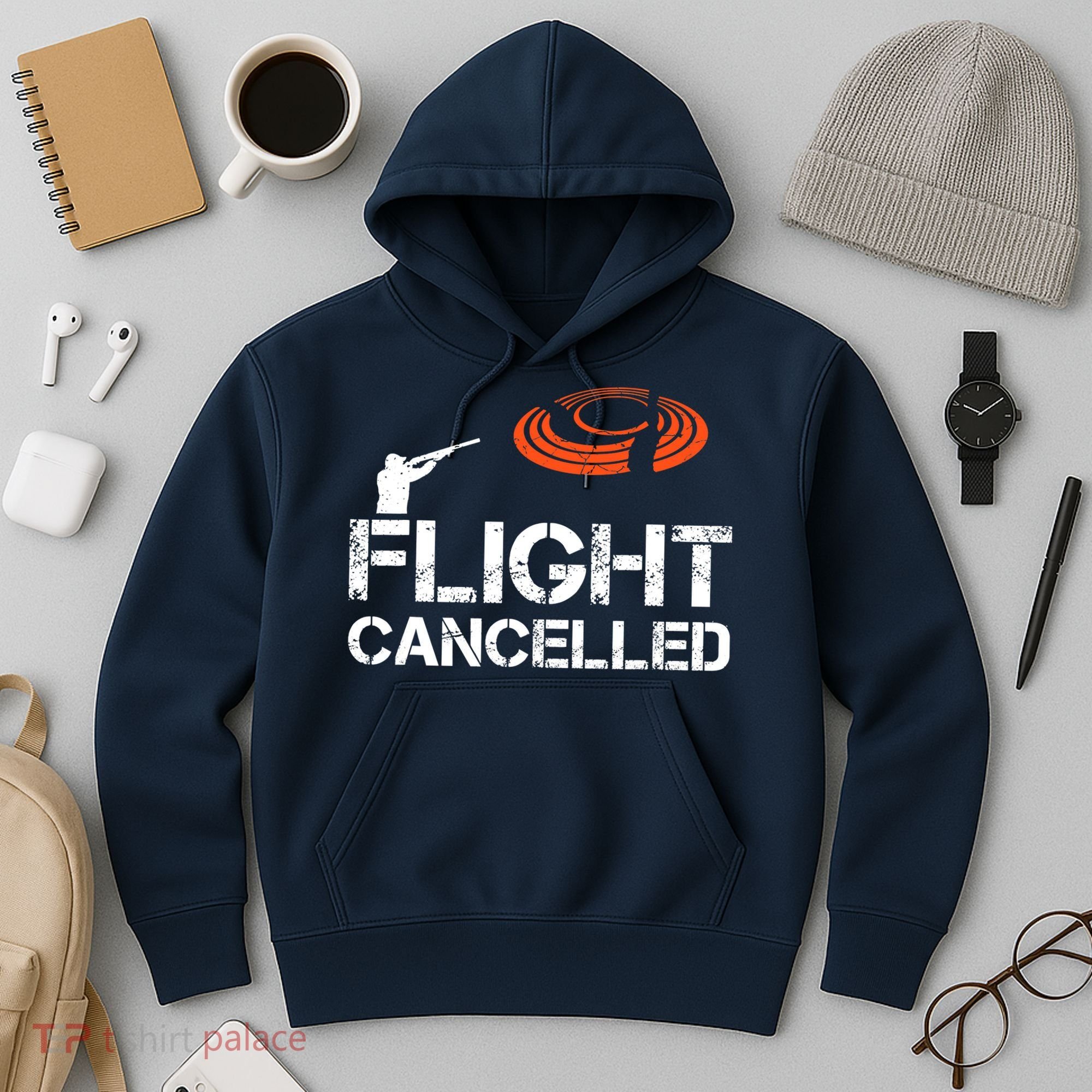 Flight Cancelled Clay Shooting Skeet Trap Shooting Hoodie