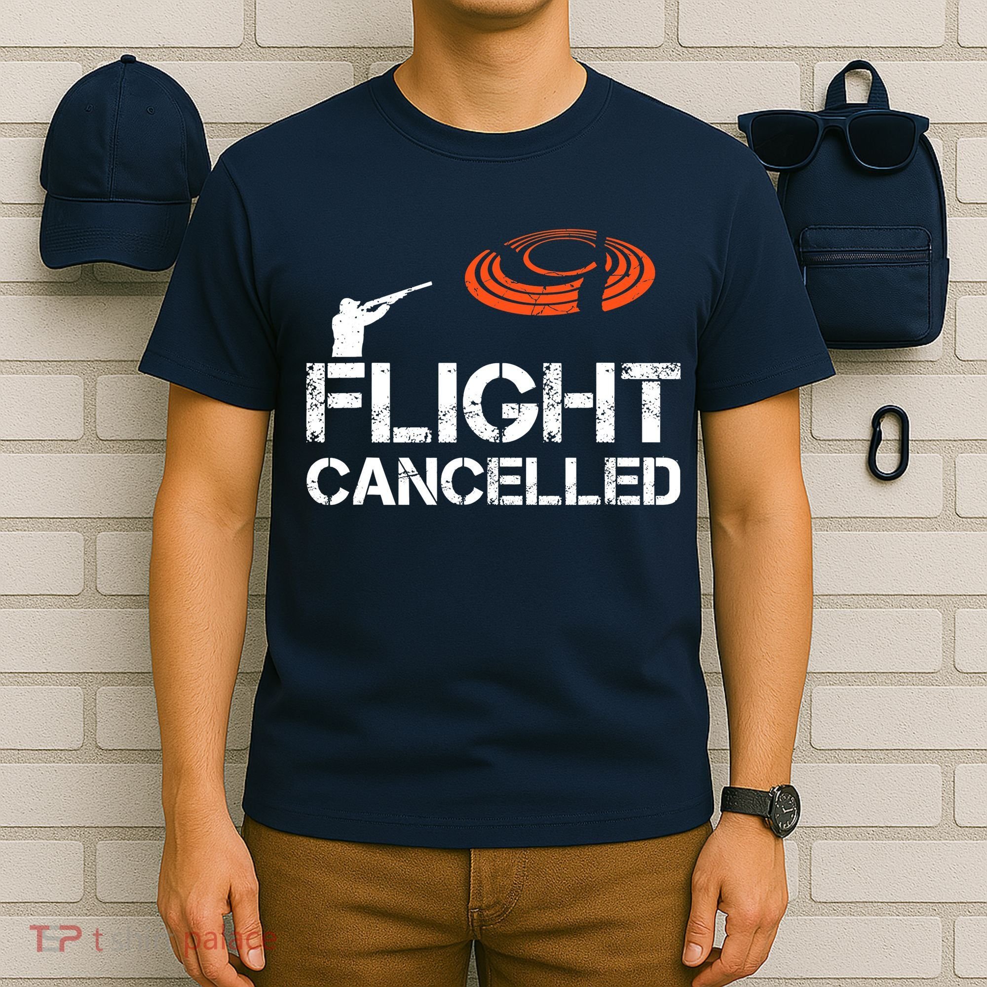 Flight Cancelled Clay Shooting Skeet Trap Shooting T-Shirt