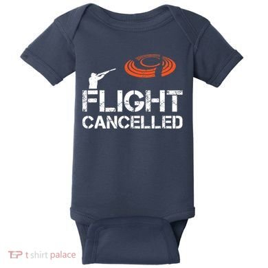 Flight Cancelled Clay Shooting Skeet Trap Shooting Baby Bodysuit