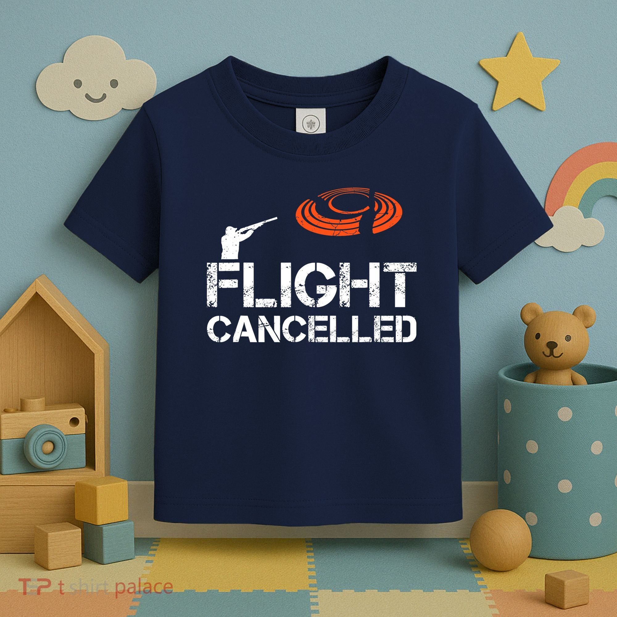 Flight Cancelled Clay Shooting Skeet Trap Shooting Toddler T-Shirt